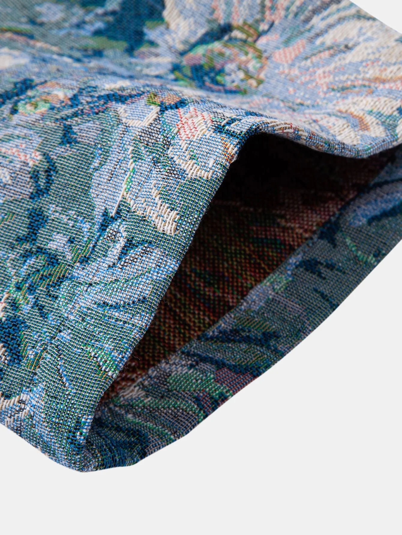 Arnald® | Painted Floral Jacquard Cuban Shirt - Image 12