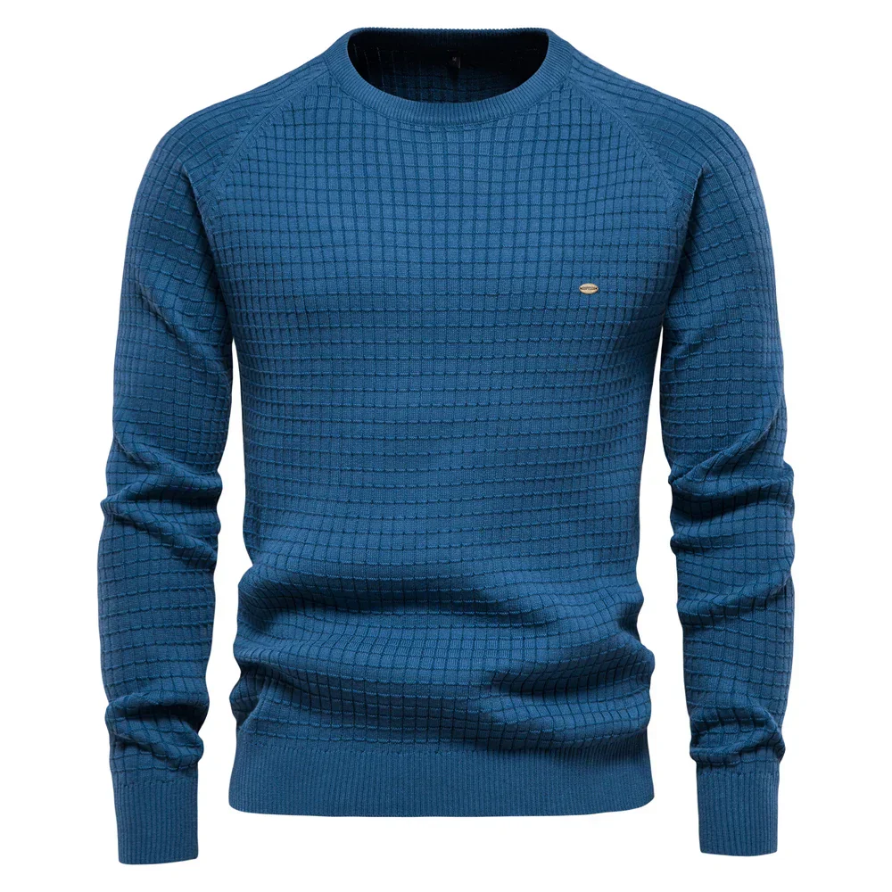 Arnaldo® | Men'S Sweater With Grid Pattern - Image 10