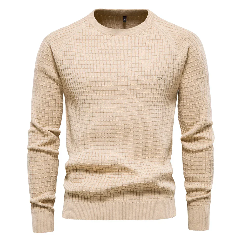Arnaldo® | Men'S Sweater With Grid Pattern - Image 6