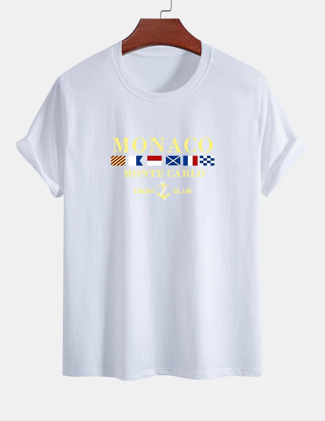Arnaldo® | Monaco Slogan Print Cotton T-Shirt - Image 11