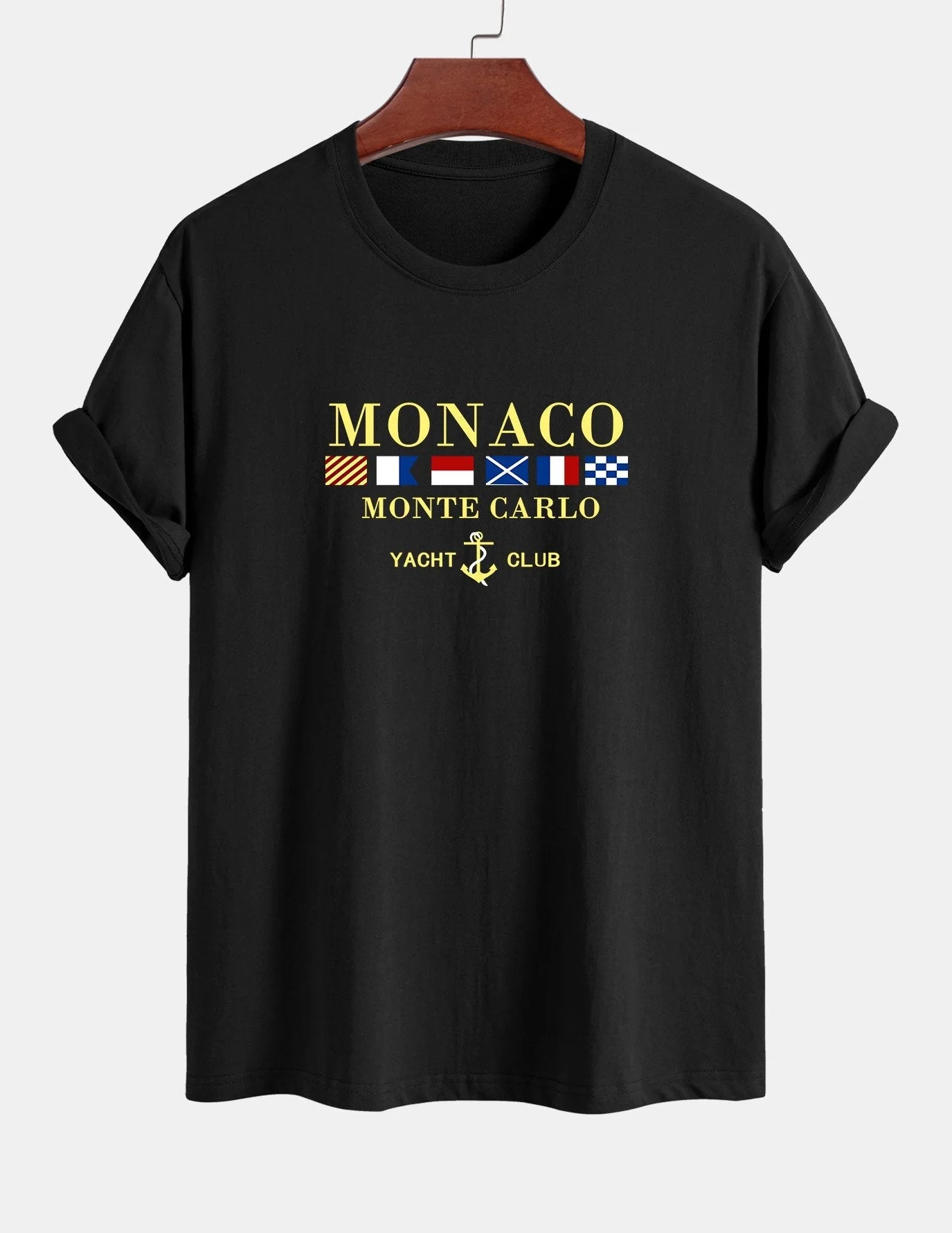 Arnaldo® | Monaco Slogan Print Cotton T-Shirt - Image 2