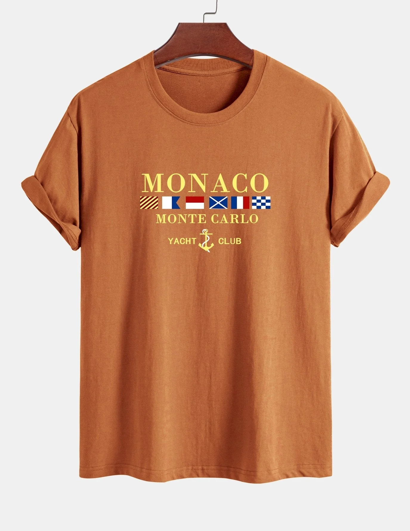 Arnaldo® | Monaco Slogan Print Cotton T-Shirt - Image 4