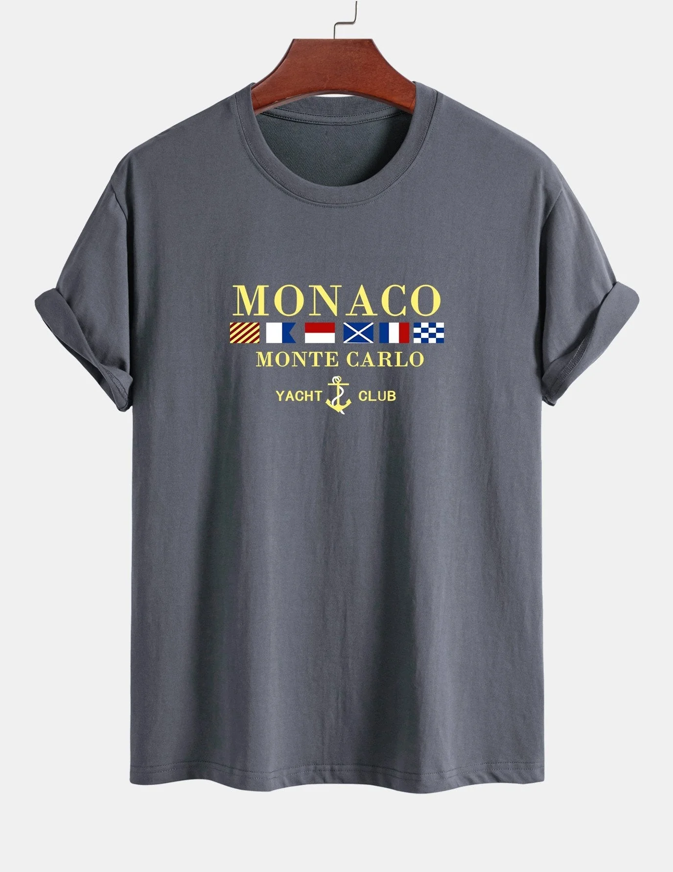 Arnaldo® | Monaco Slogan Print Cotton T-Shirt - Image 5