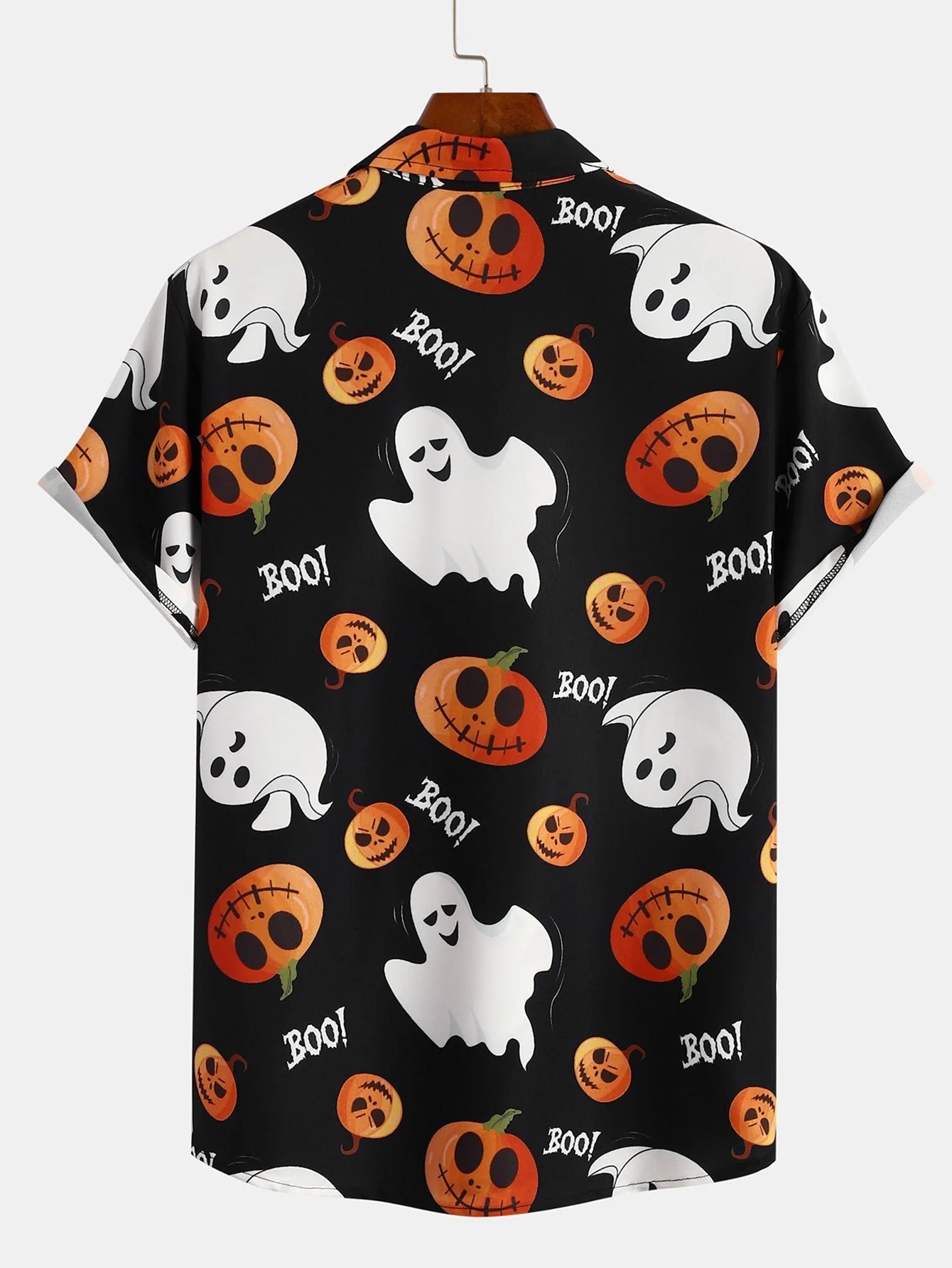 Arnold® | Scary Ghost Pumpkin Print Shirt - Image 2