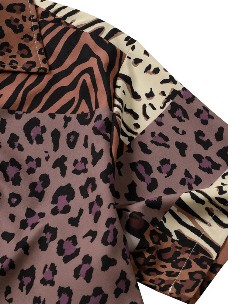 Arnon® | Patchwork Animal Print Shirt - Image 5