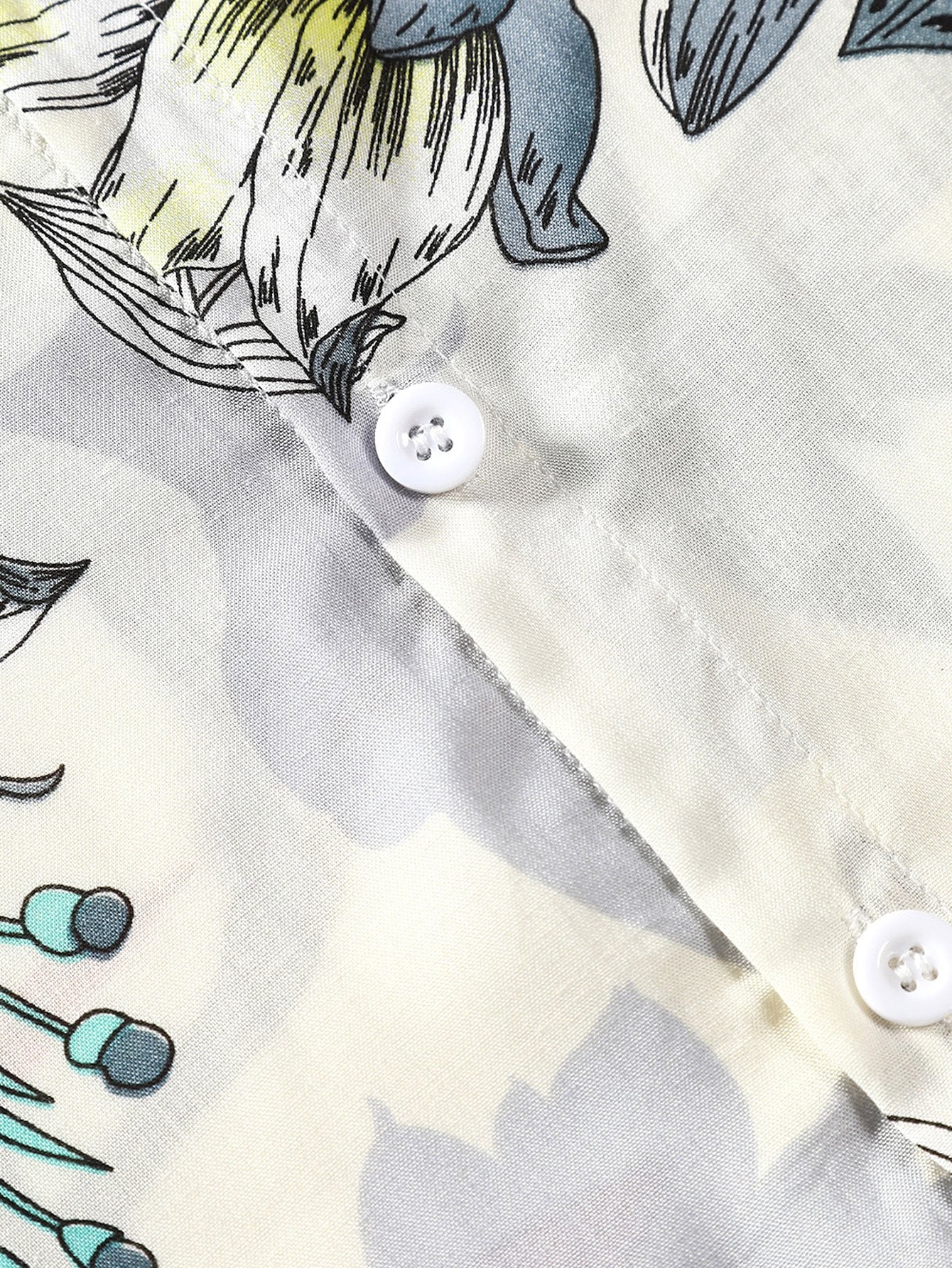 Arnout® | Viscose Floral Print Button Up Shirt - Image 5