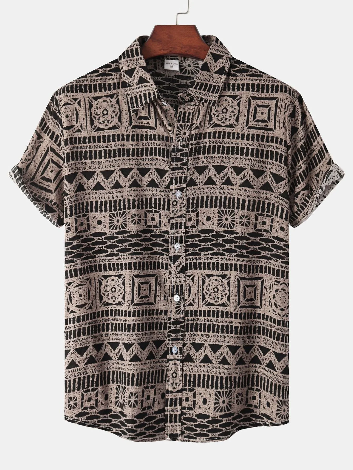 Arnwulf® | Tribal Print Button Up Shirt - Image 3
