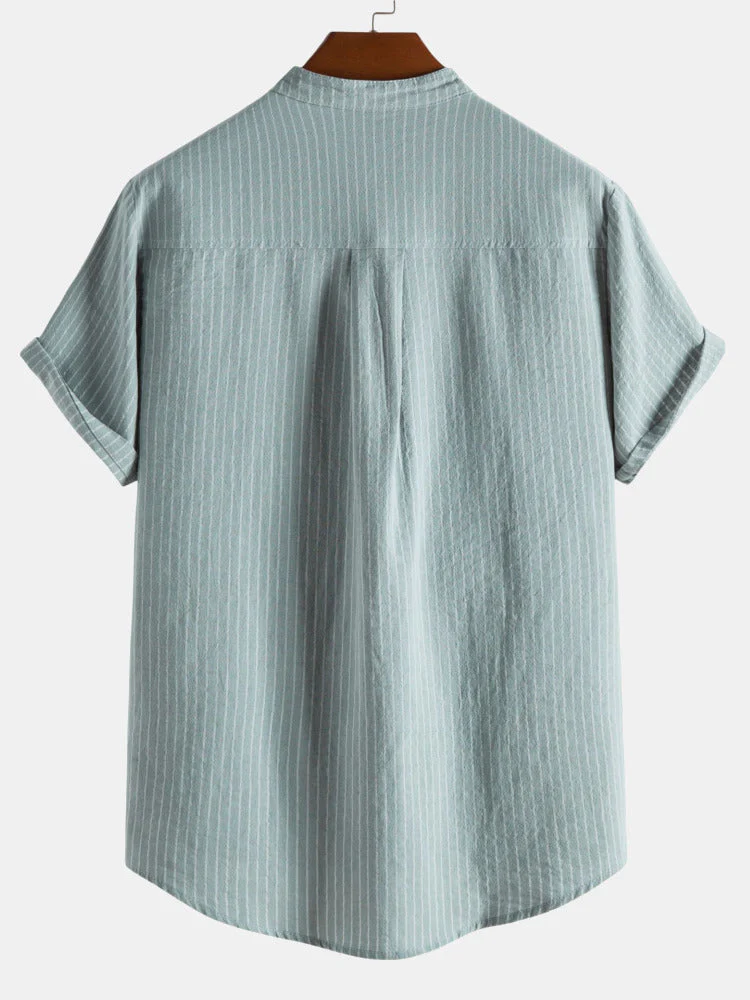 Arpi® | Man Striped Henley Shirts - Image 2