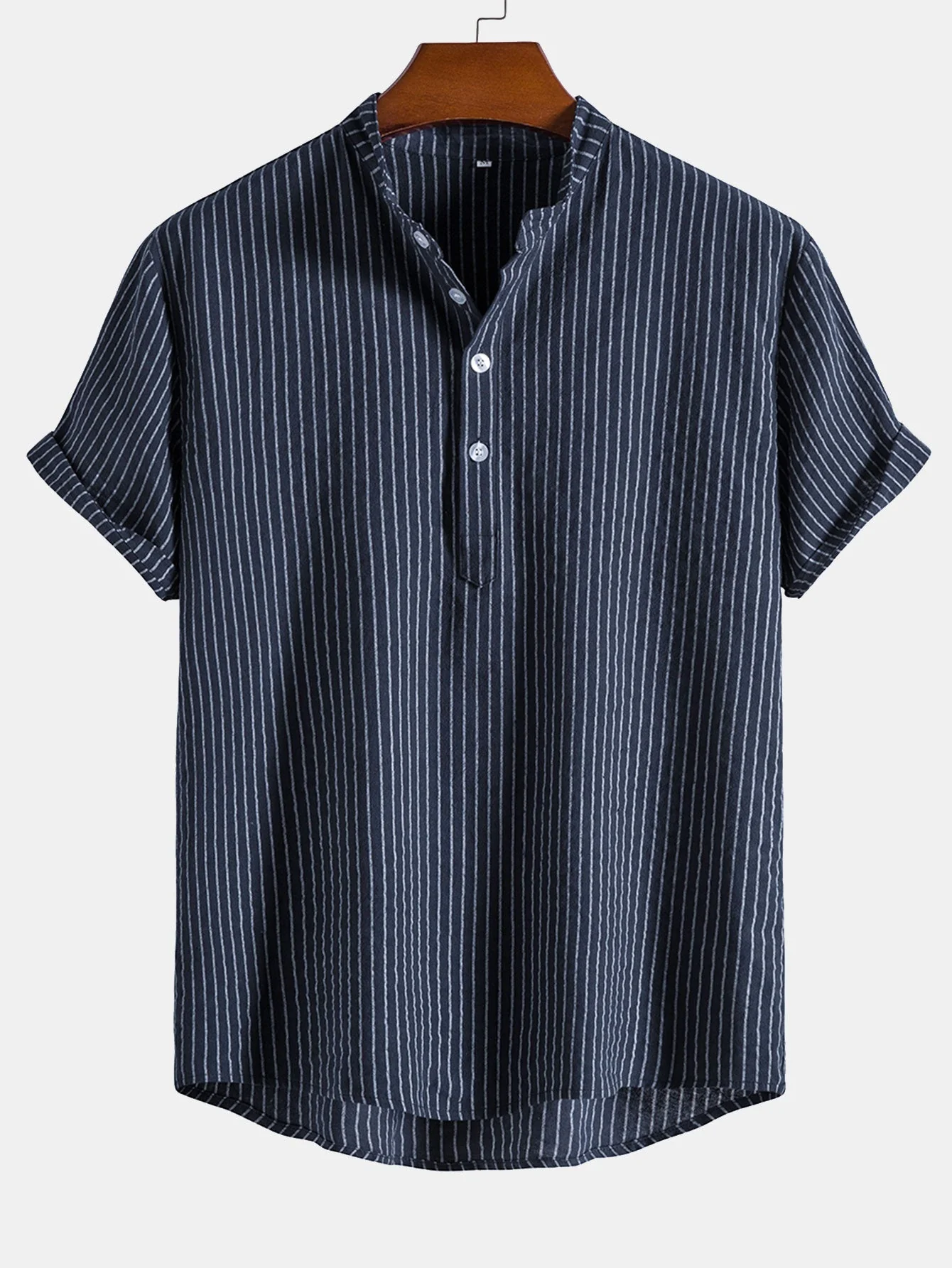 Arpi® | Man Striped Henley Shirts - Image 3