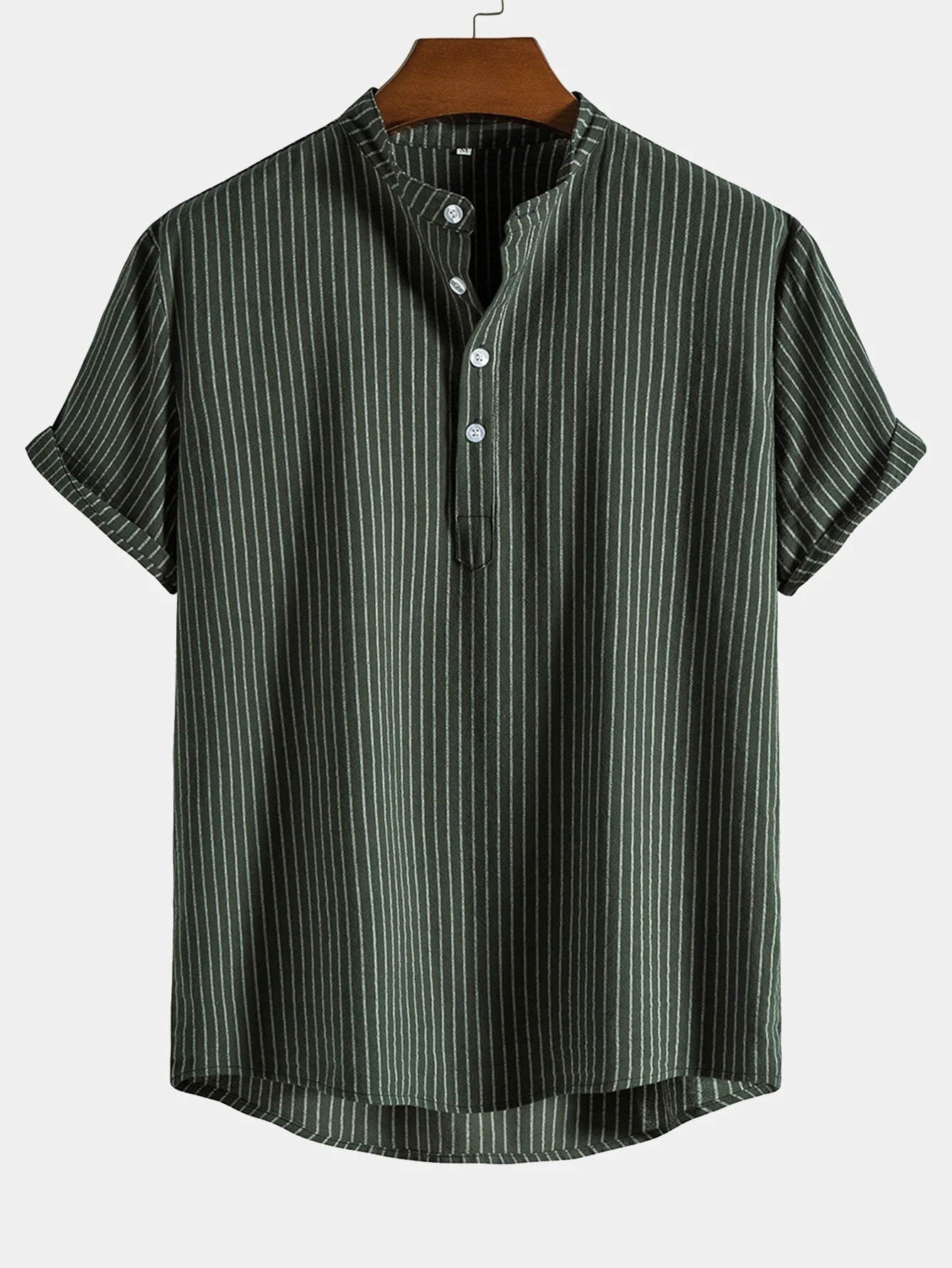 Arpi® | Man Striped Henley Shirts - Image 6
