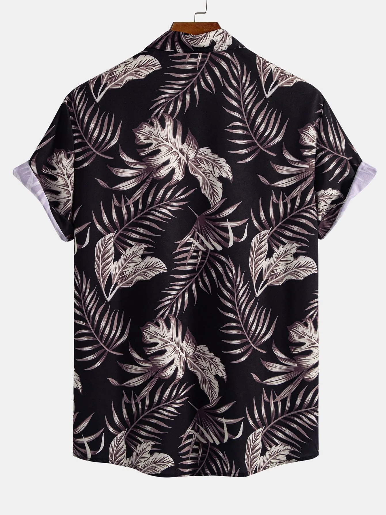 Arquimedes® | Leaf Print Button Up Shirt - Image 2