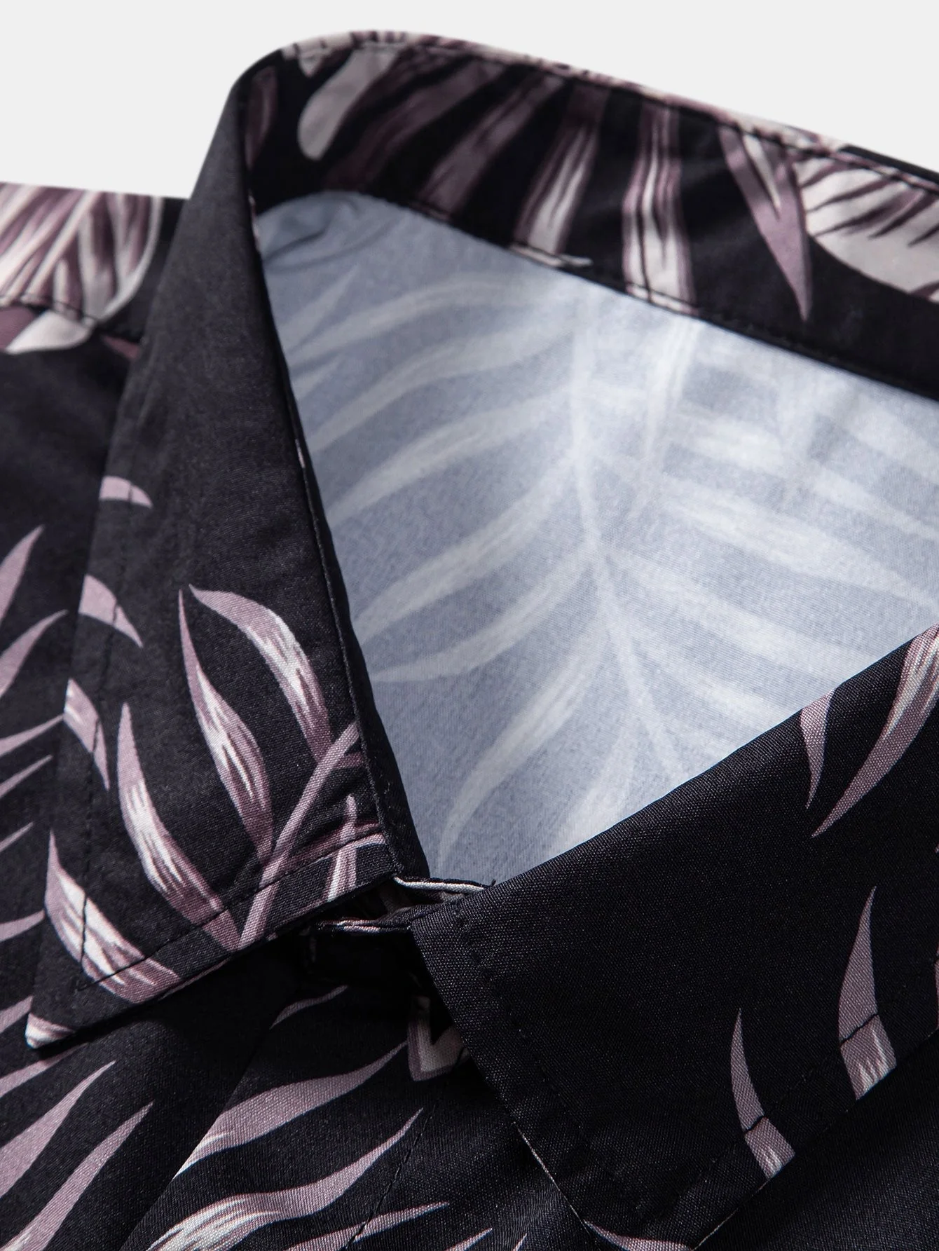 Arquimedes® | Leaf Print Button Up Shirt - Image 3