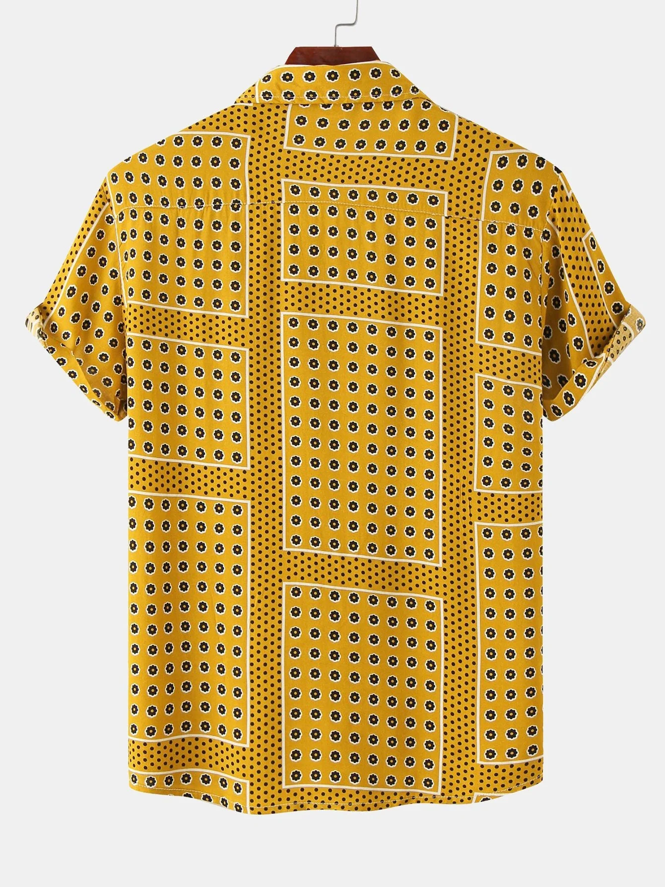 Arsen® | Polka Dot Floral Print Button Up Shirt - Image 2