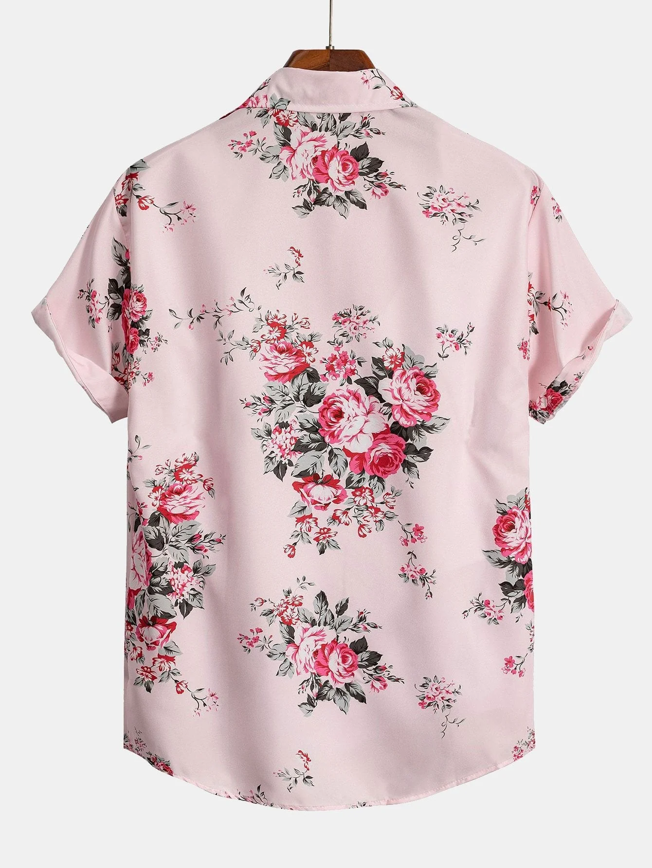 Artan® | Rose Floral Print Button Up Shirt - Image 2