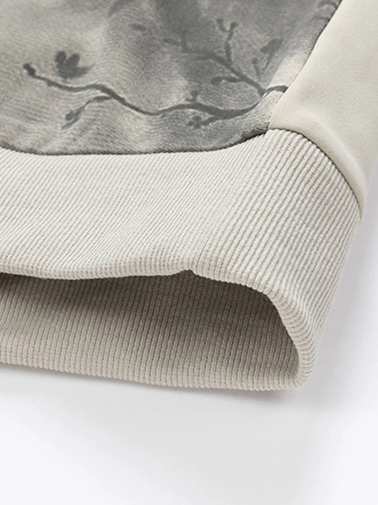 Artemas® | Ink Landscape Print Crew Neck Sweatshirt - Image 7
