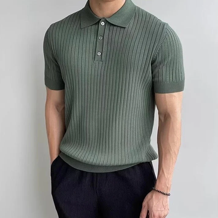 Artemi® | GIMCHEON Knitted Polo Shirt - Image 4
