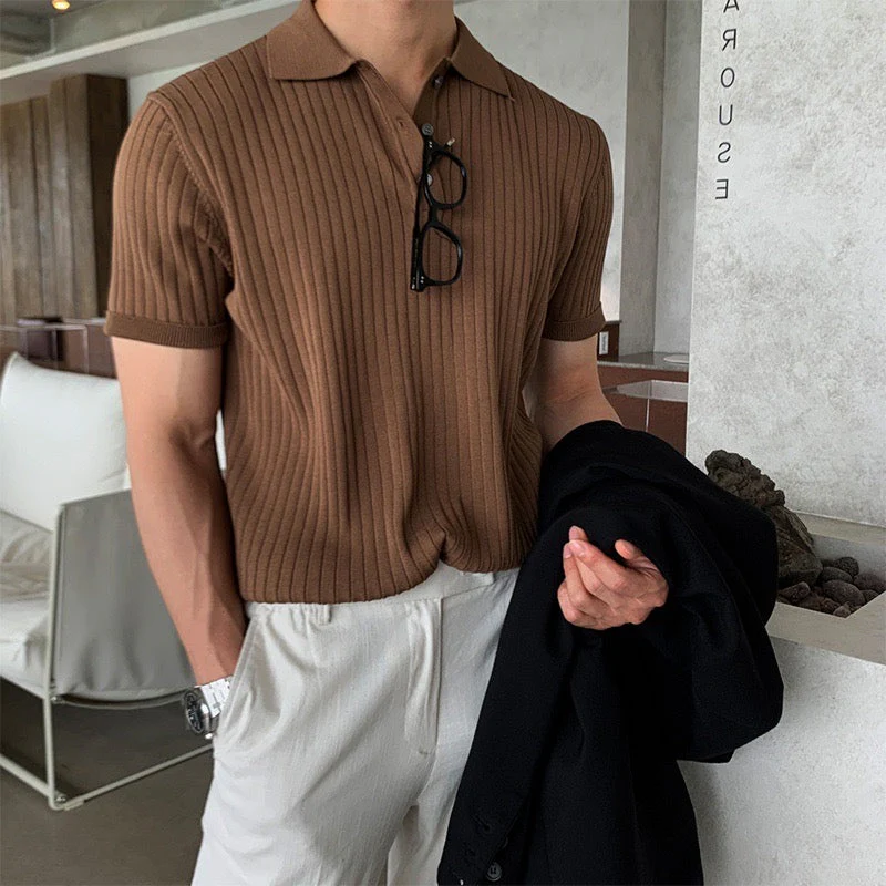 Artemi® | GIMCHEON Knitted Polo Shirt - Image 5