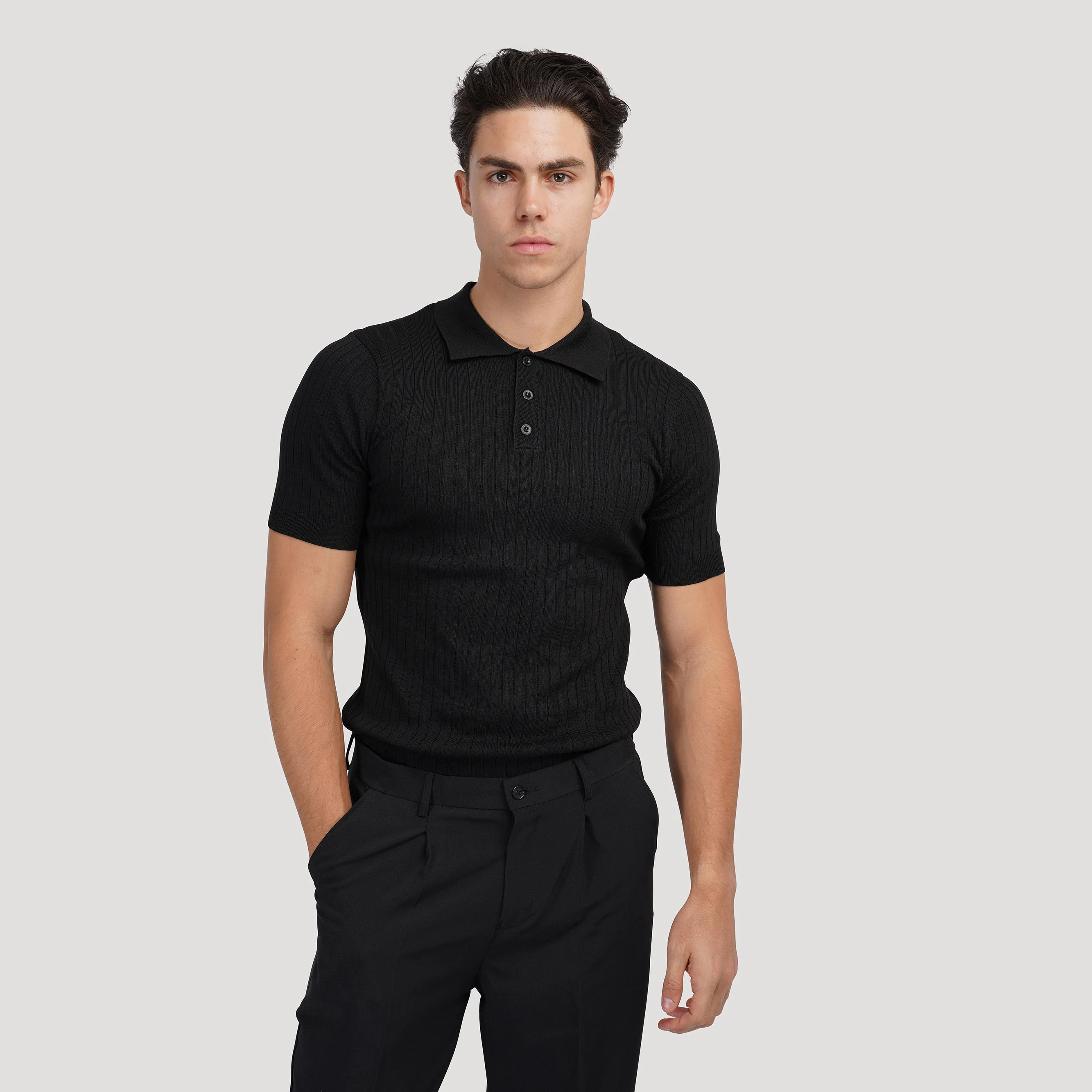 Artemi® | GIMCHEON Knitted Polo Shirt - Image 7