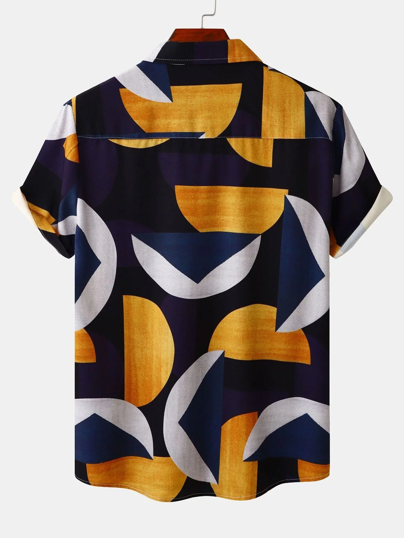 Artemio® | Geometry Print Button Up Shirt - Image 2