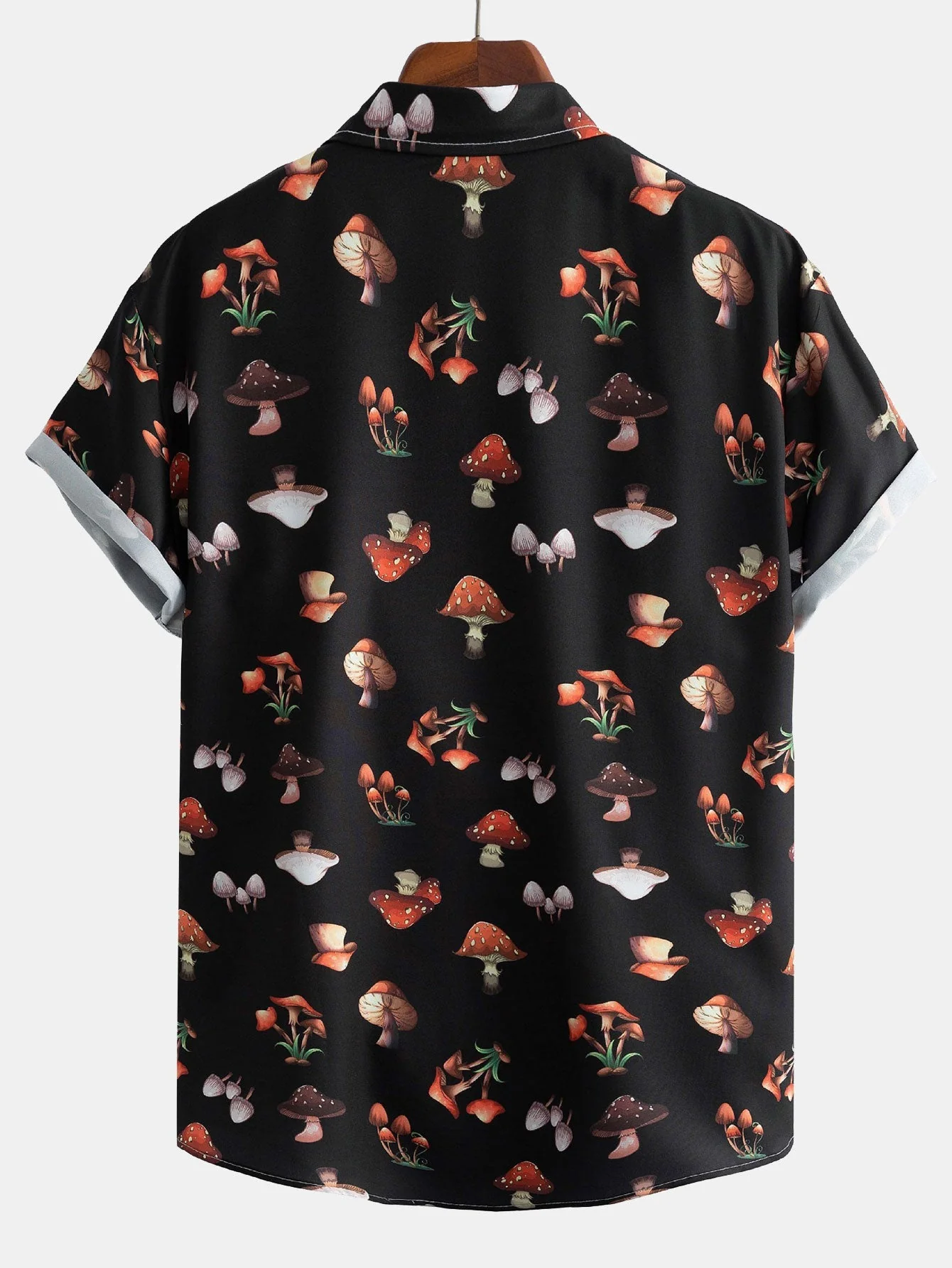 Artemis® | Mushroom Print Button Up Shirt - Image 2