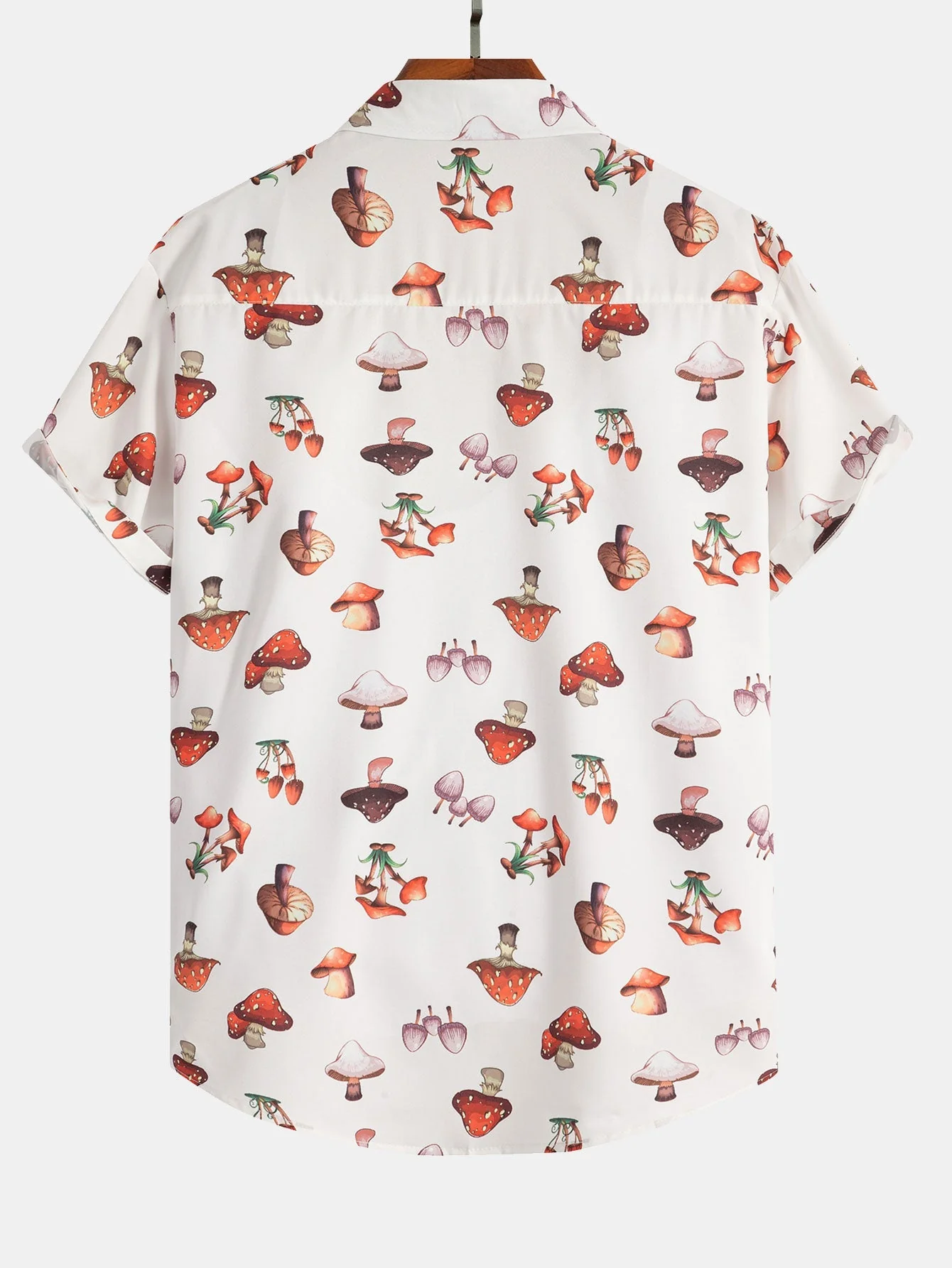 Artemis® | Mushroom Print Button Up Shirt - Image 4