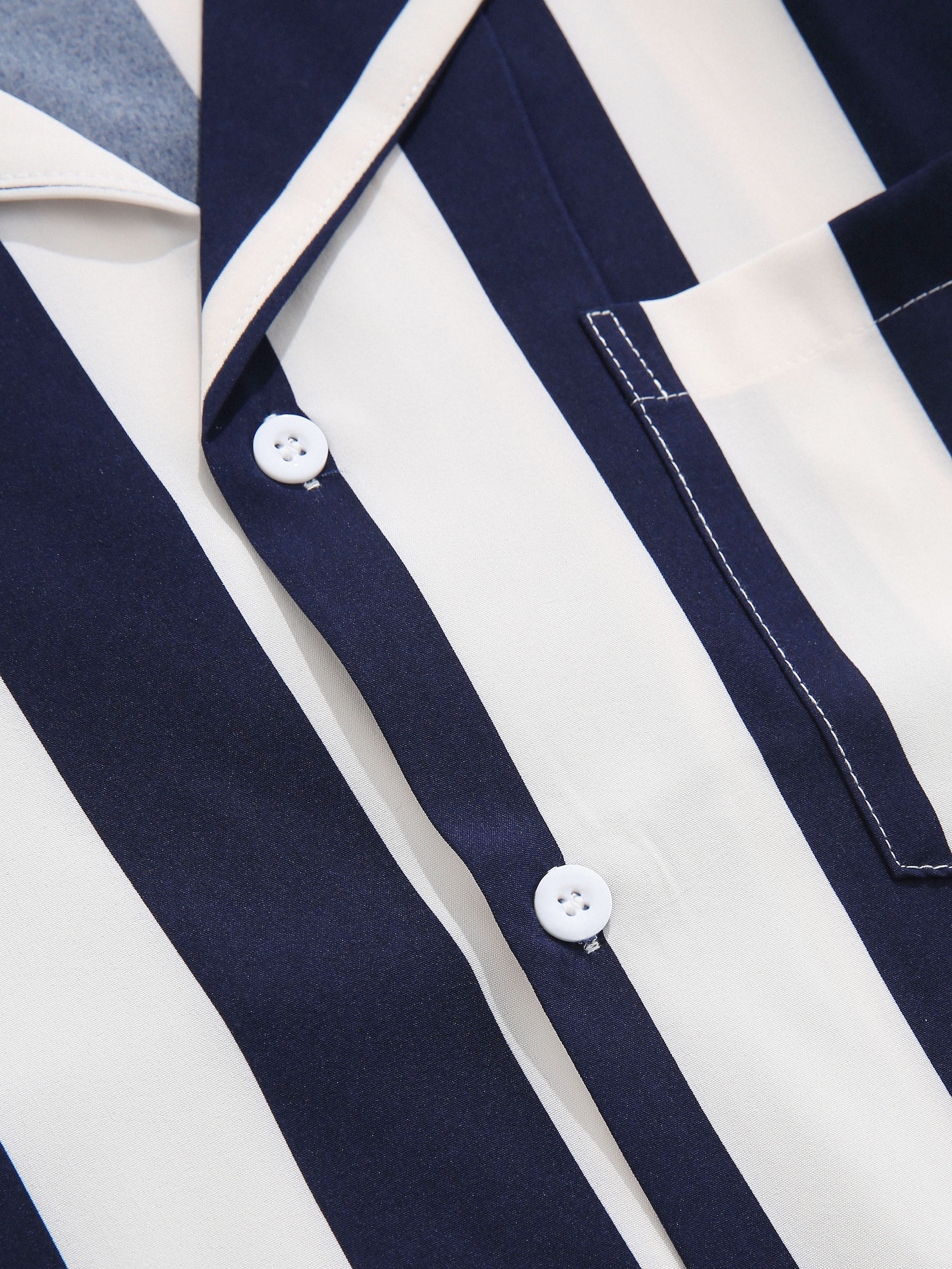 Artemon® | Stripes Casual Short Sleeve Shirts - Image 3