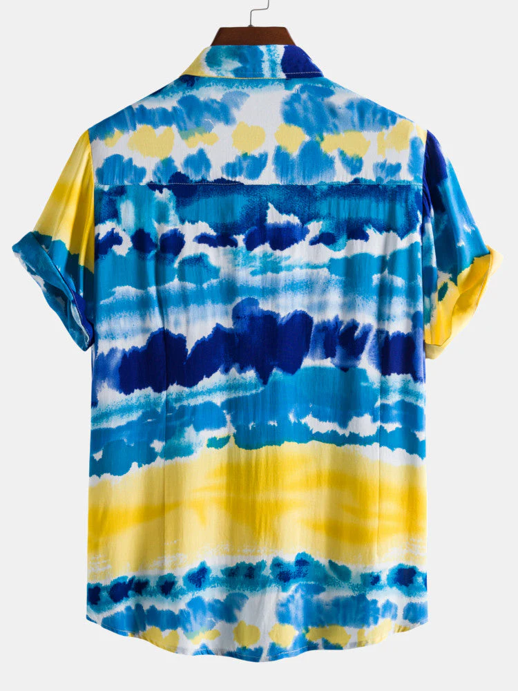 Artemy® | Ocean Print Lapel Shirts - Image 2