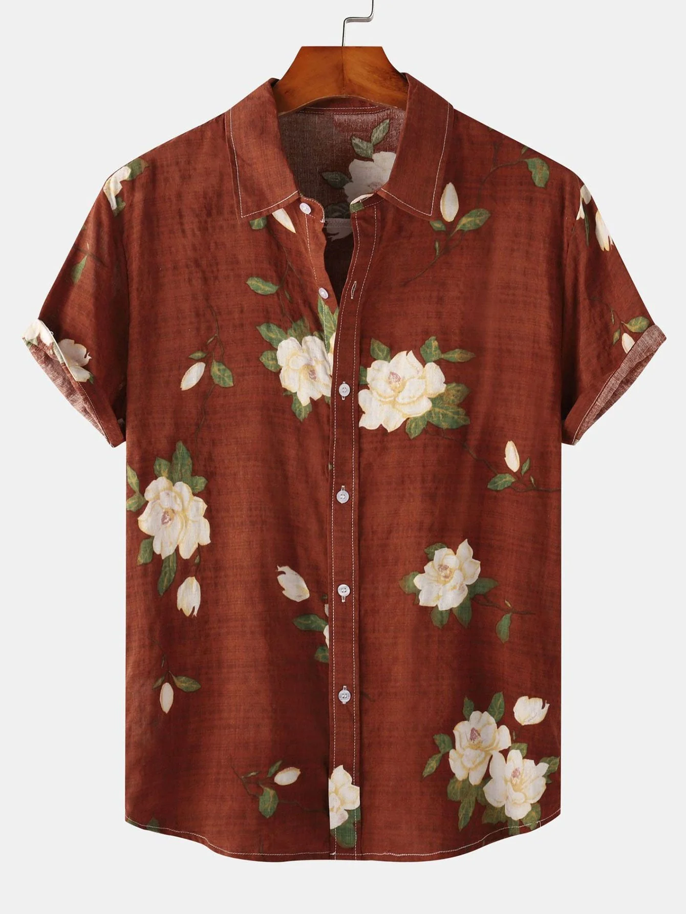 Arther® | Floral Print Button Up Shirt - Image 6