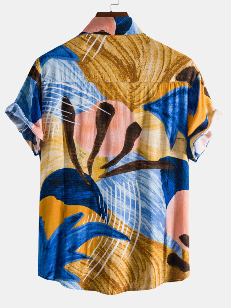 Arthfael® | Holiday Short Sleeve Lapel Shirts - Image 2