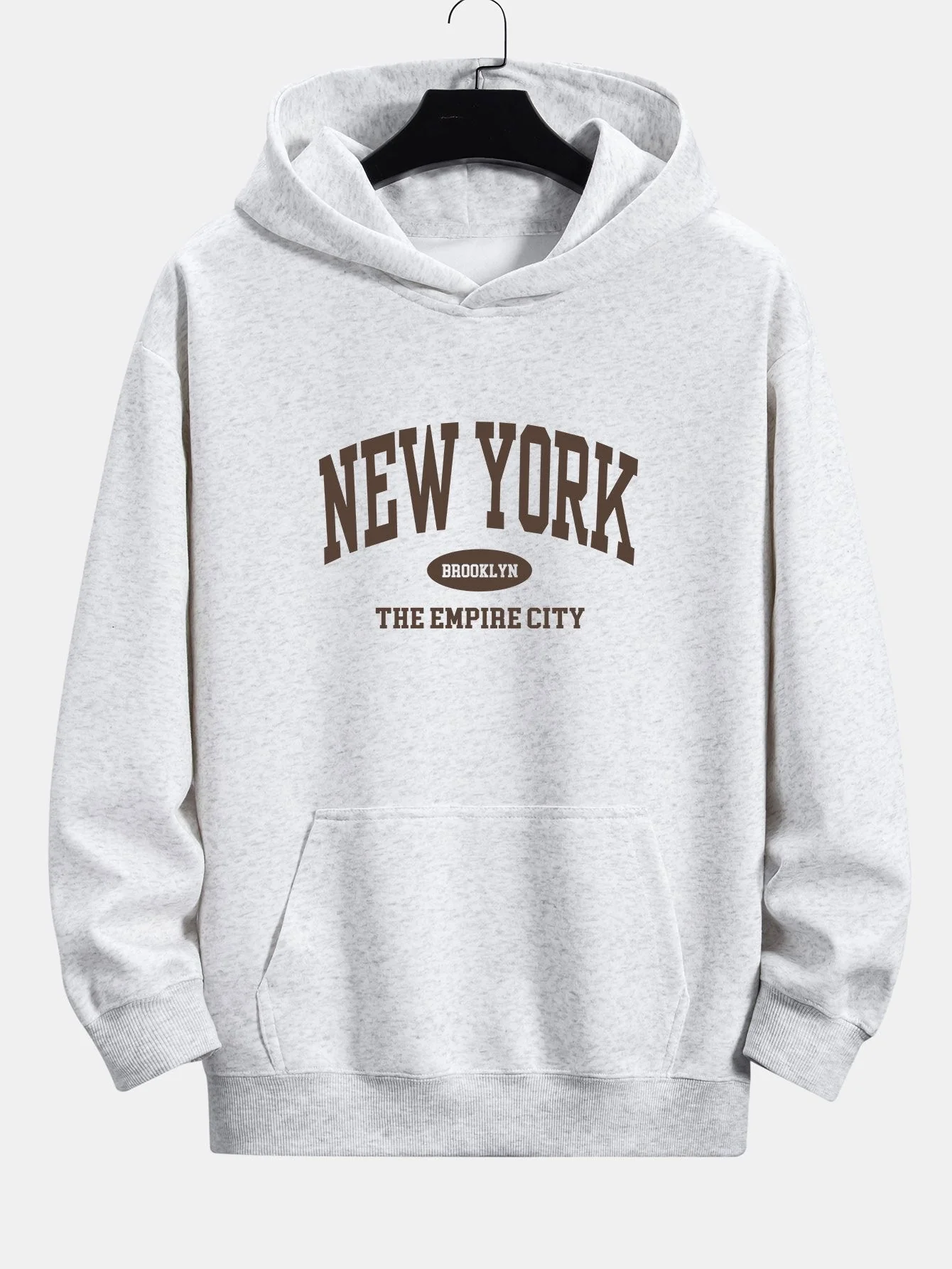 Arthur | New York Slogan Print Relax Fit Hoodie - Image 3