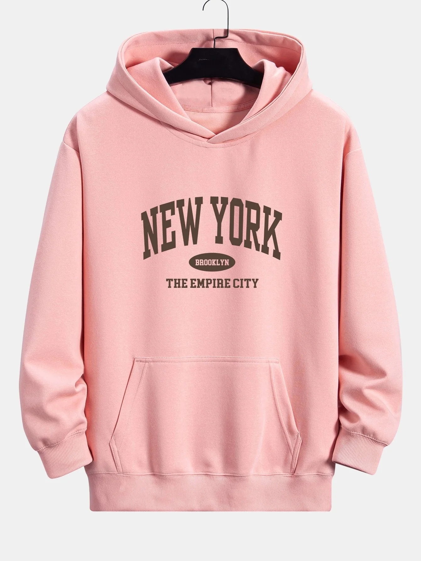 Arthur | New York Slogan Print Relax Fit Hoodie - Image 5