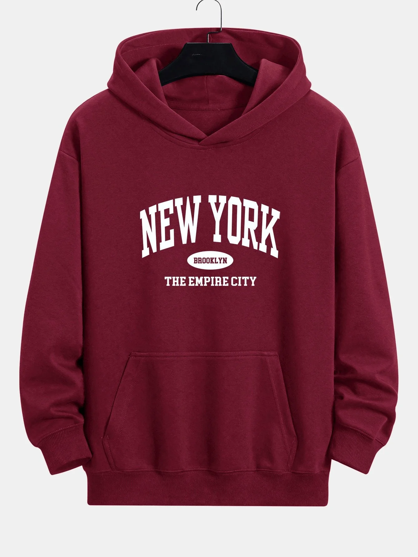 Arthur | New York Slogan Print Relax Fit Hoodie - Image 7
