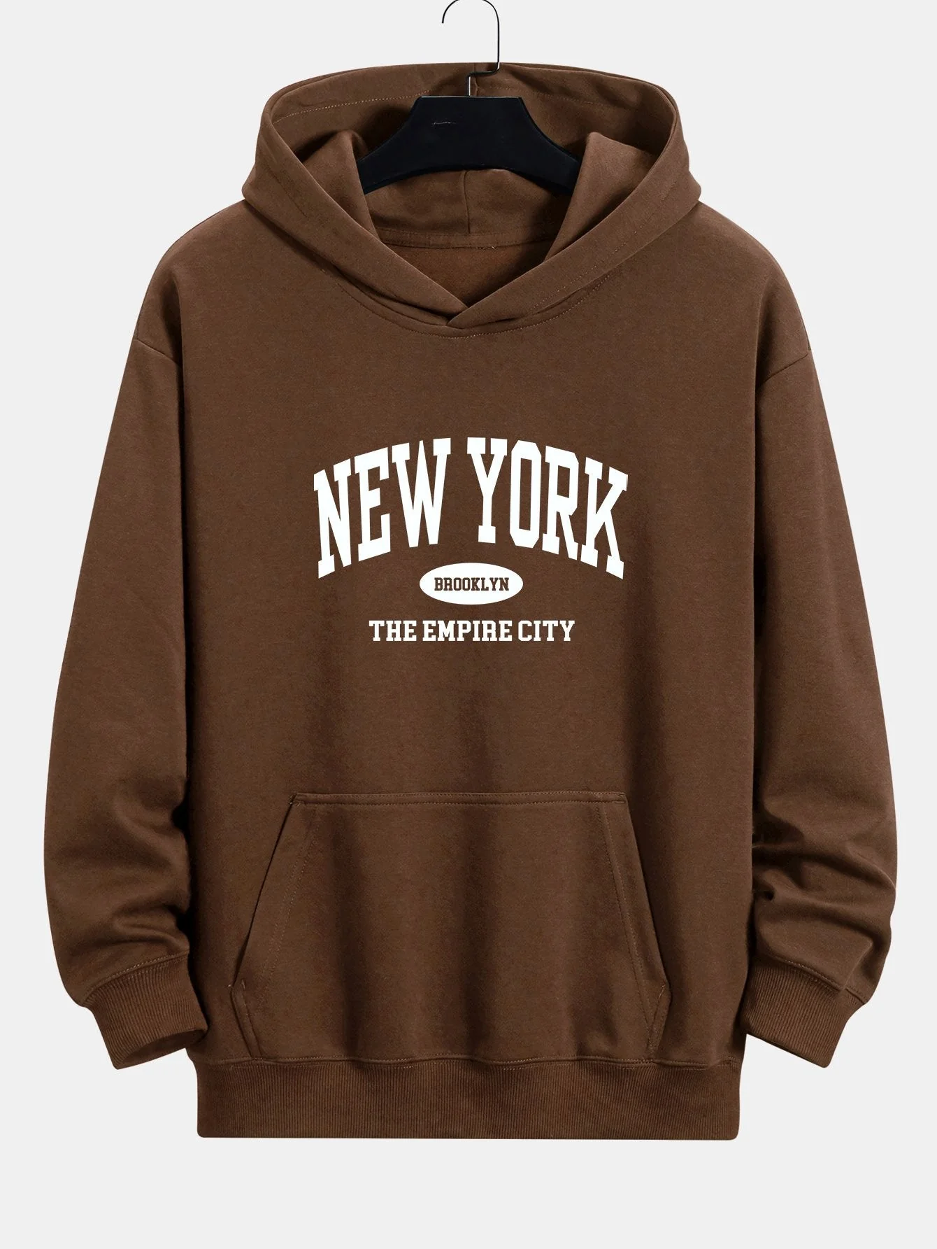 Arthur | New York Slogan Print Relax Fit Hoodie - Image 8