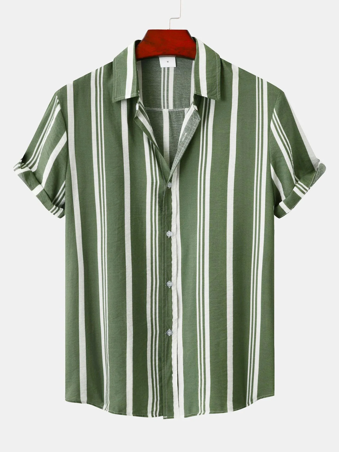 Arthus® | Stripe Print Button Up Shirt - Image 2