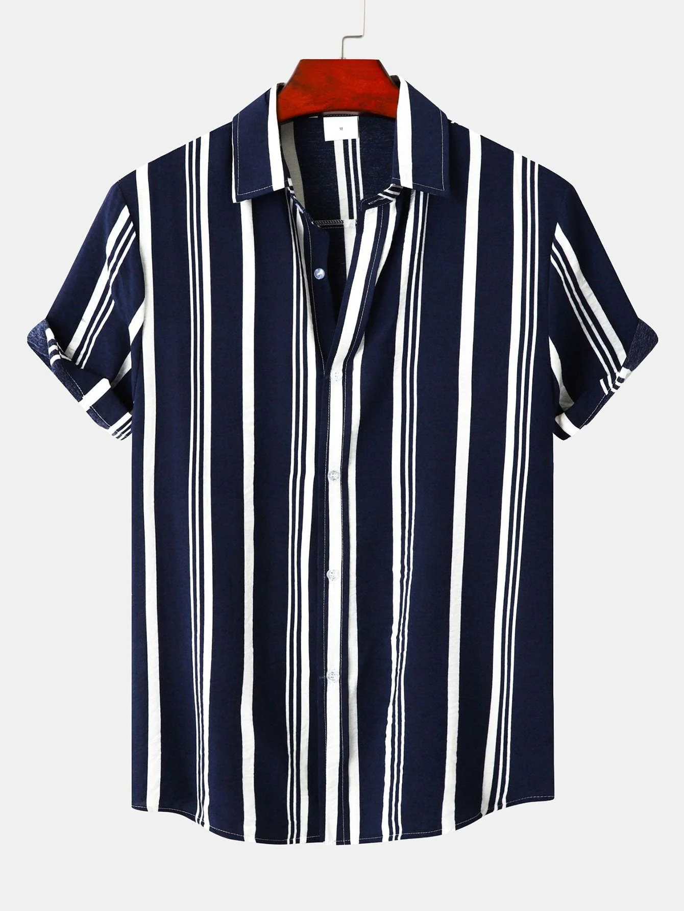 Arthus® | Stripe Print Button Up Shirt - Image 4