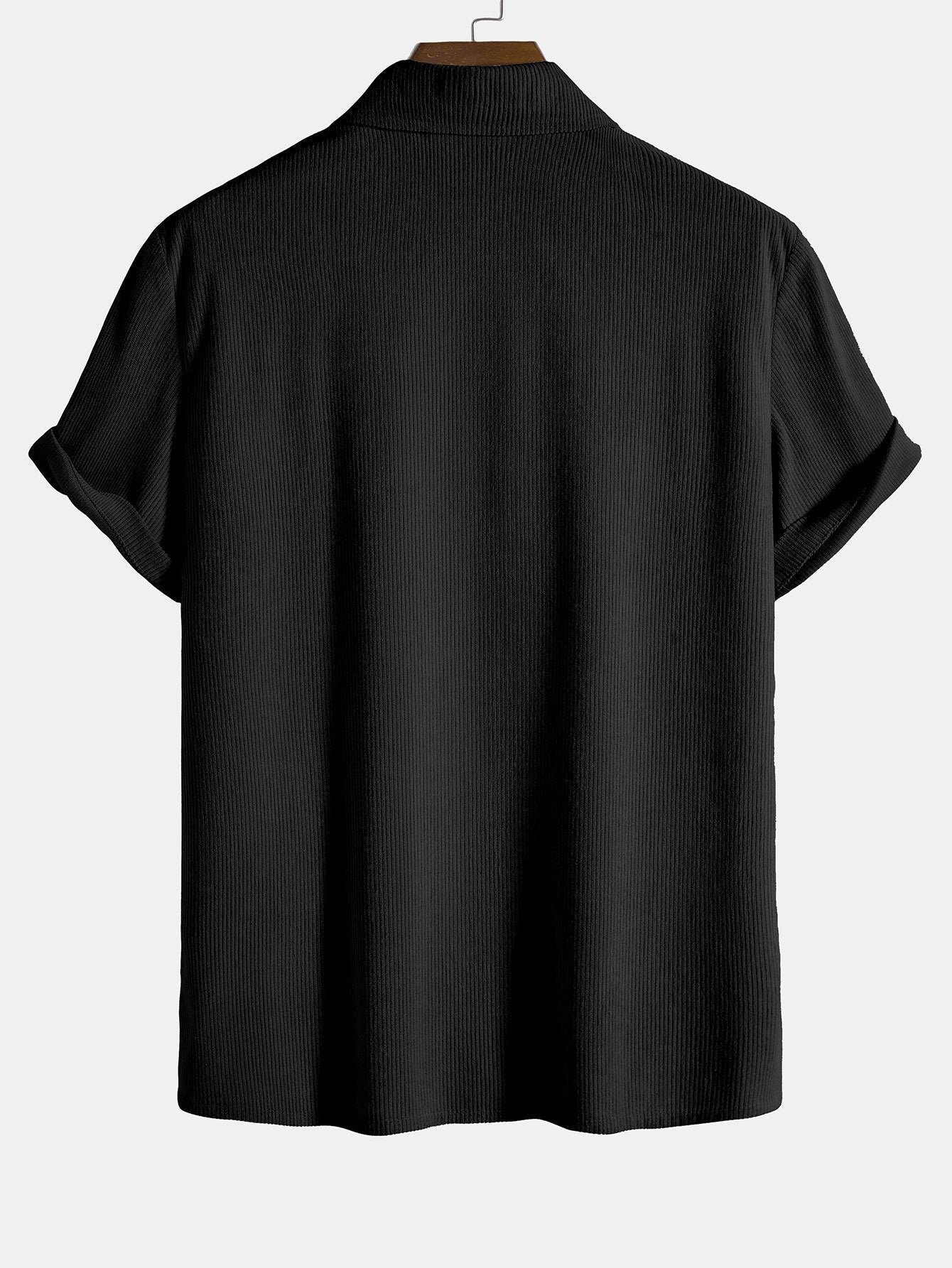 Arturo® | Short Sleeve Corduroy Revere Shirt - Image 6