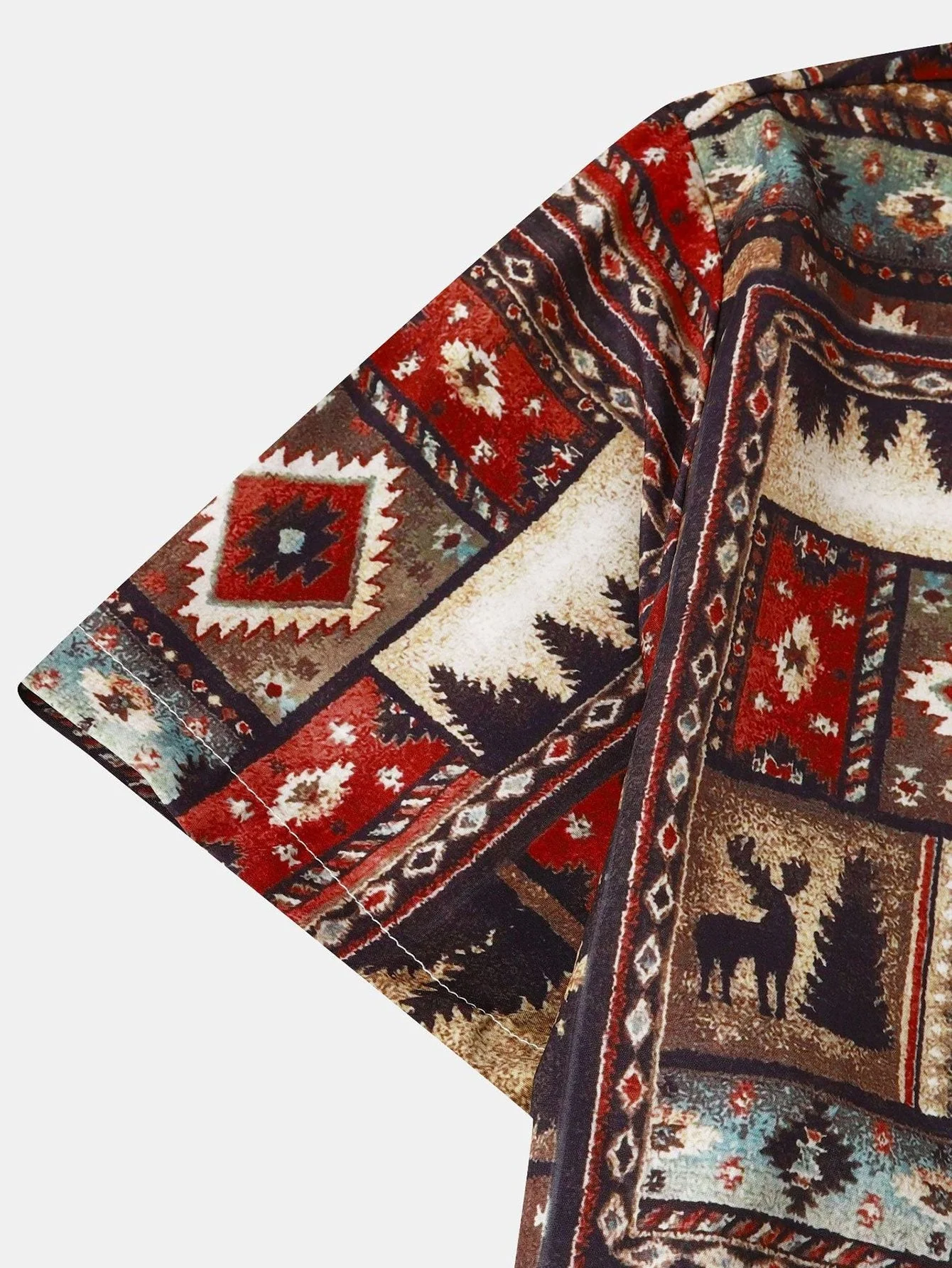 Arty® | Aztec Patch Print Shirt - Image 4
