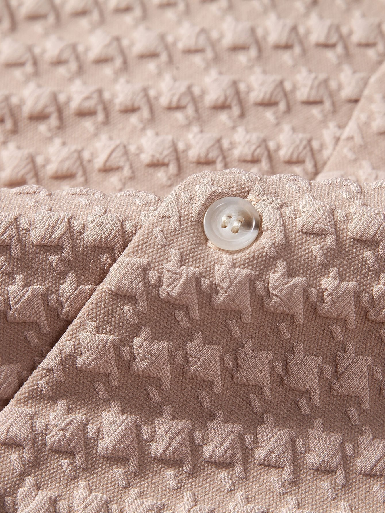 Artzi® | Houndstooth Jacquard Cuban Shirt - Image 4