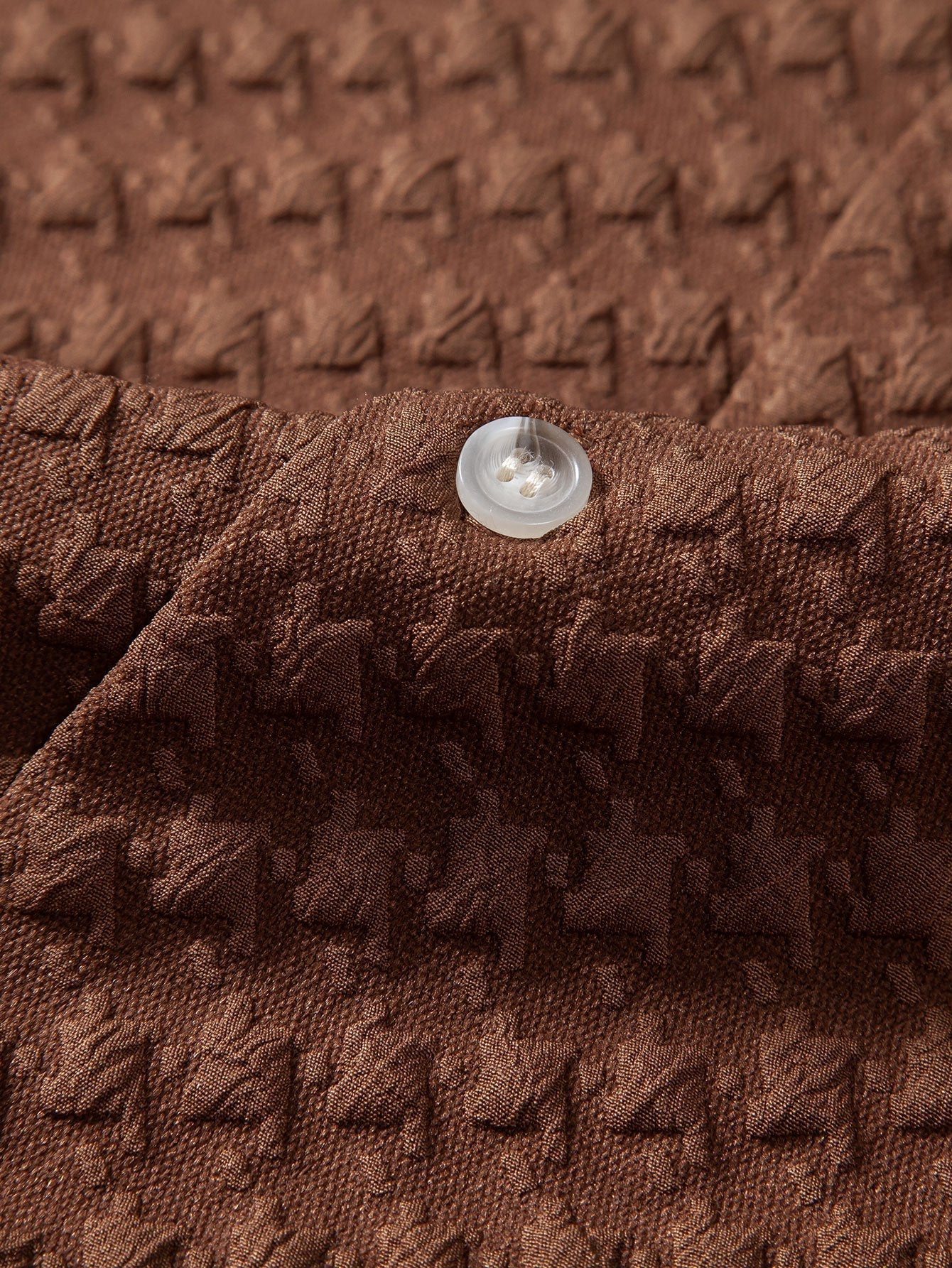Artzi® | Houndstooth Jacquard Cuban Shirt - Image 9