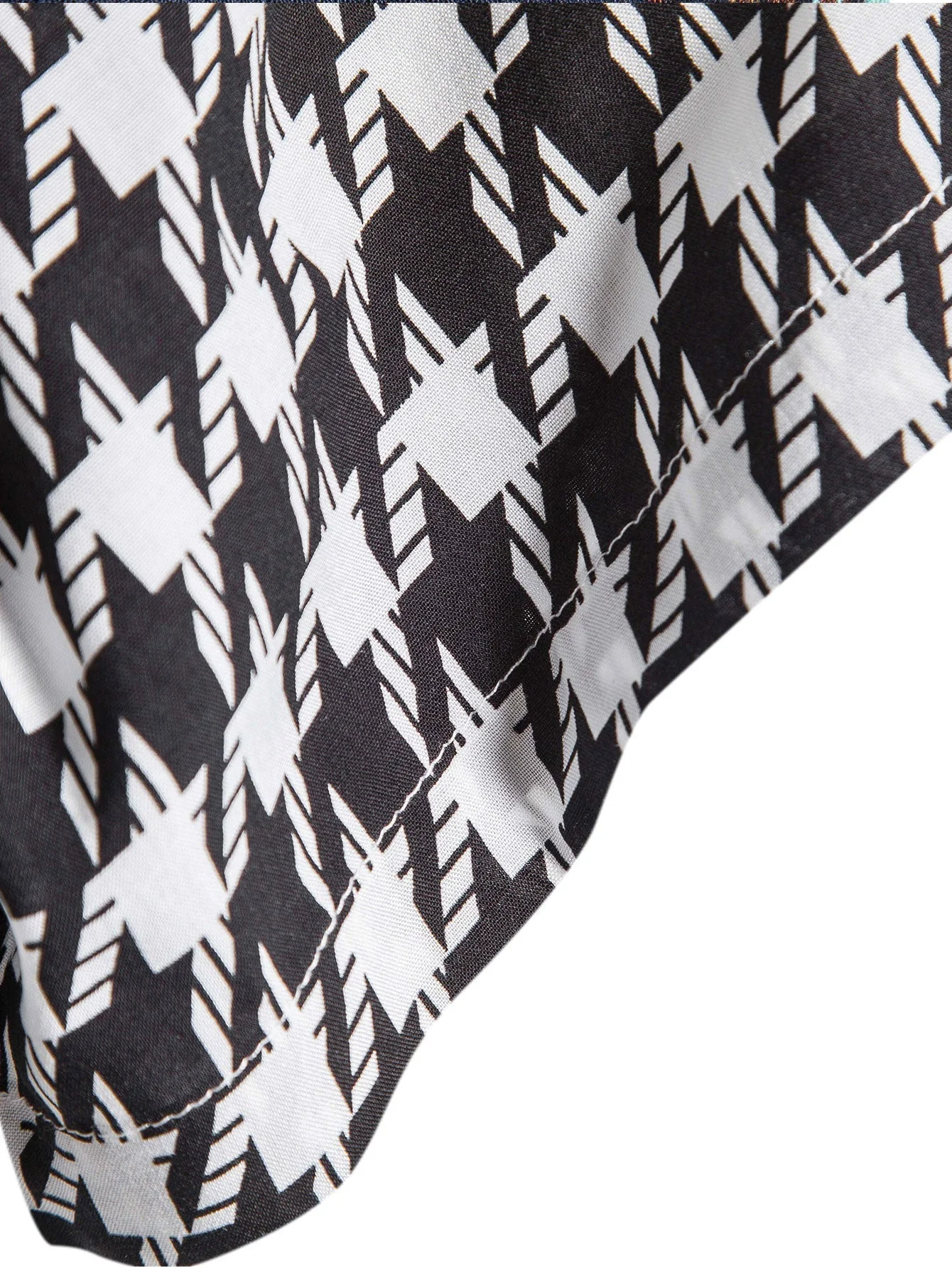 Arun® | Black And White Geometric Print Shirt - Image 5