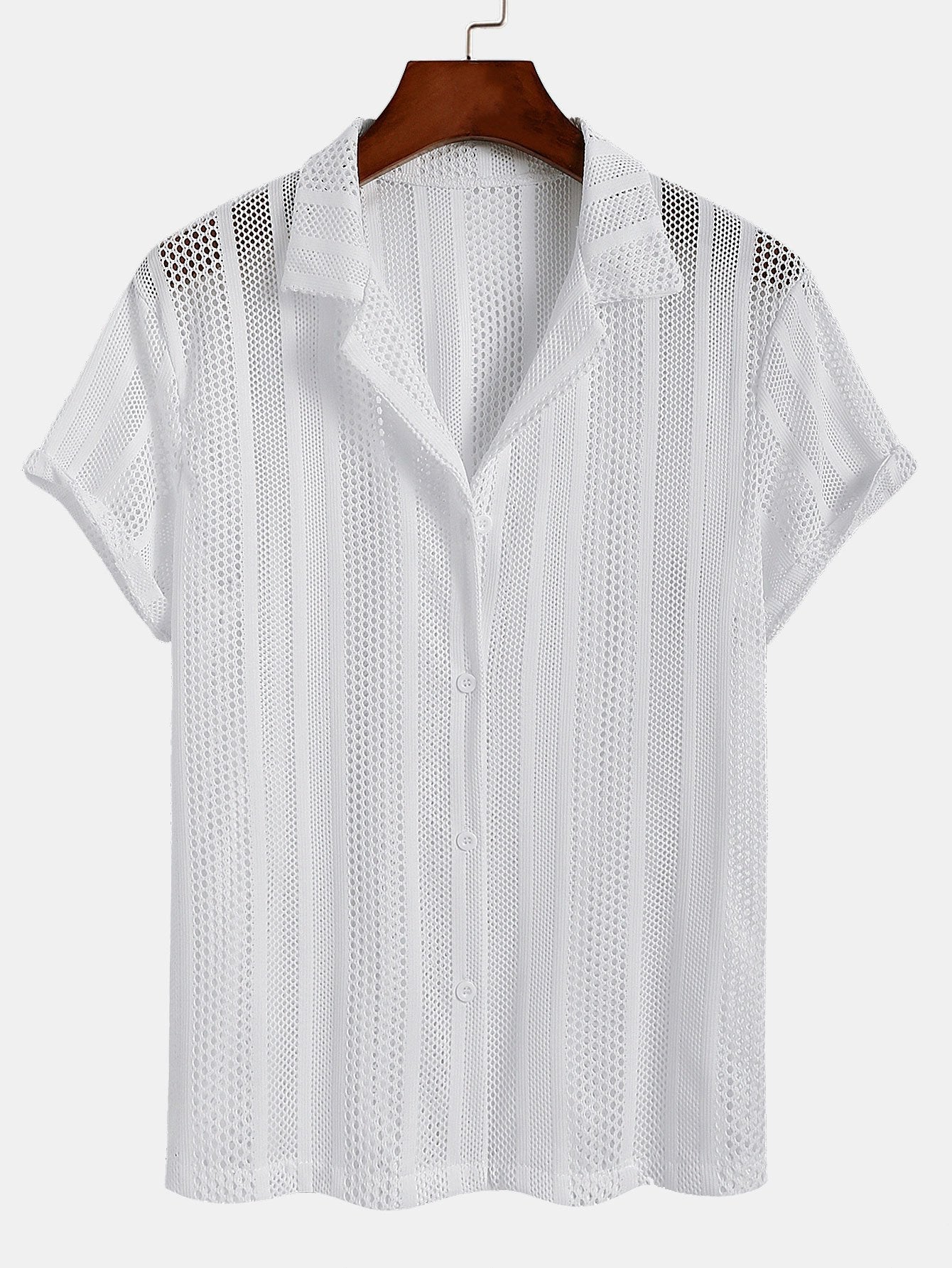 Arunas® | Mesh Textured Shirt - Image 2