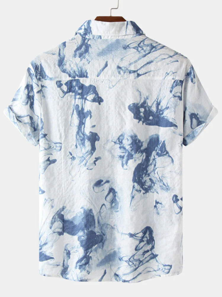 Arvan® | Ink Painting Short Sleeve Shirts - Image 2