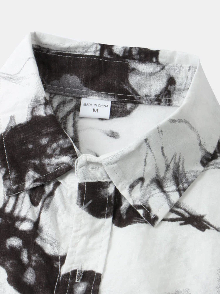 Arvan® | Ink Painting Short Sleeve Shirts - Image 5