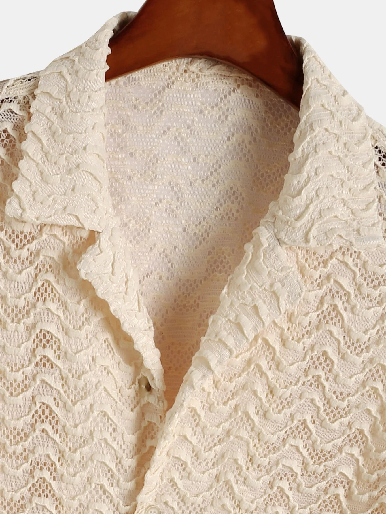Arvel® | Wavy Jacquard Textured Cuban Shirt - Image 3