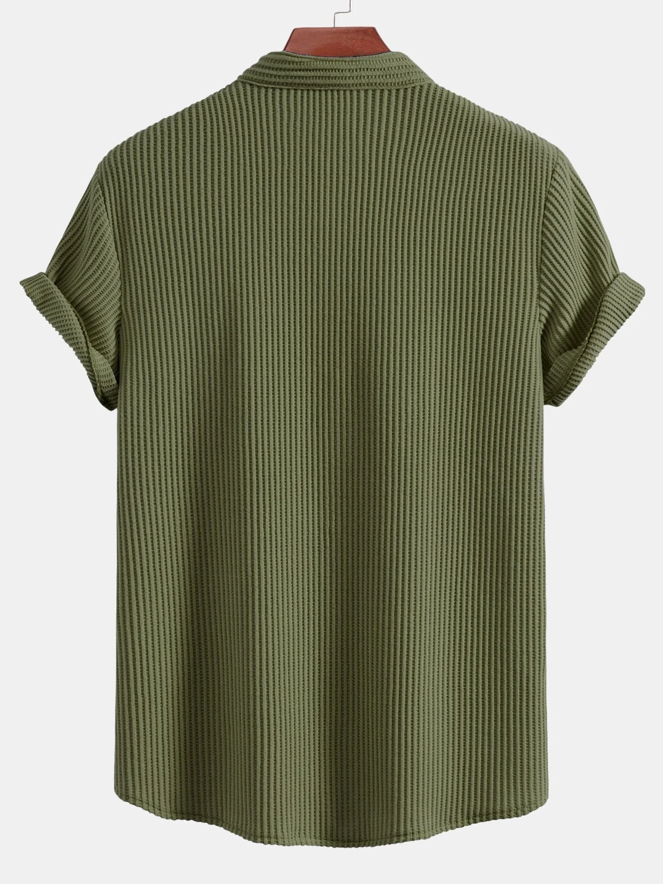 Arvin® | Waffle Stand Collar Shirt - Image 8