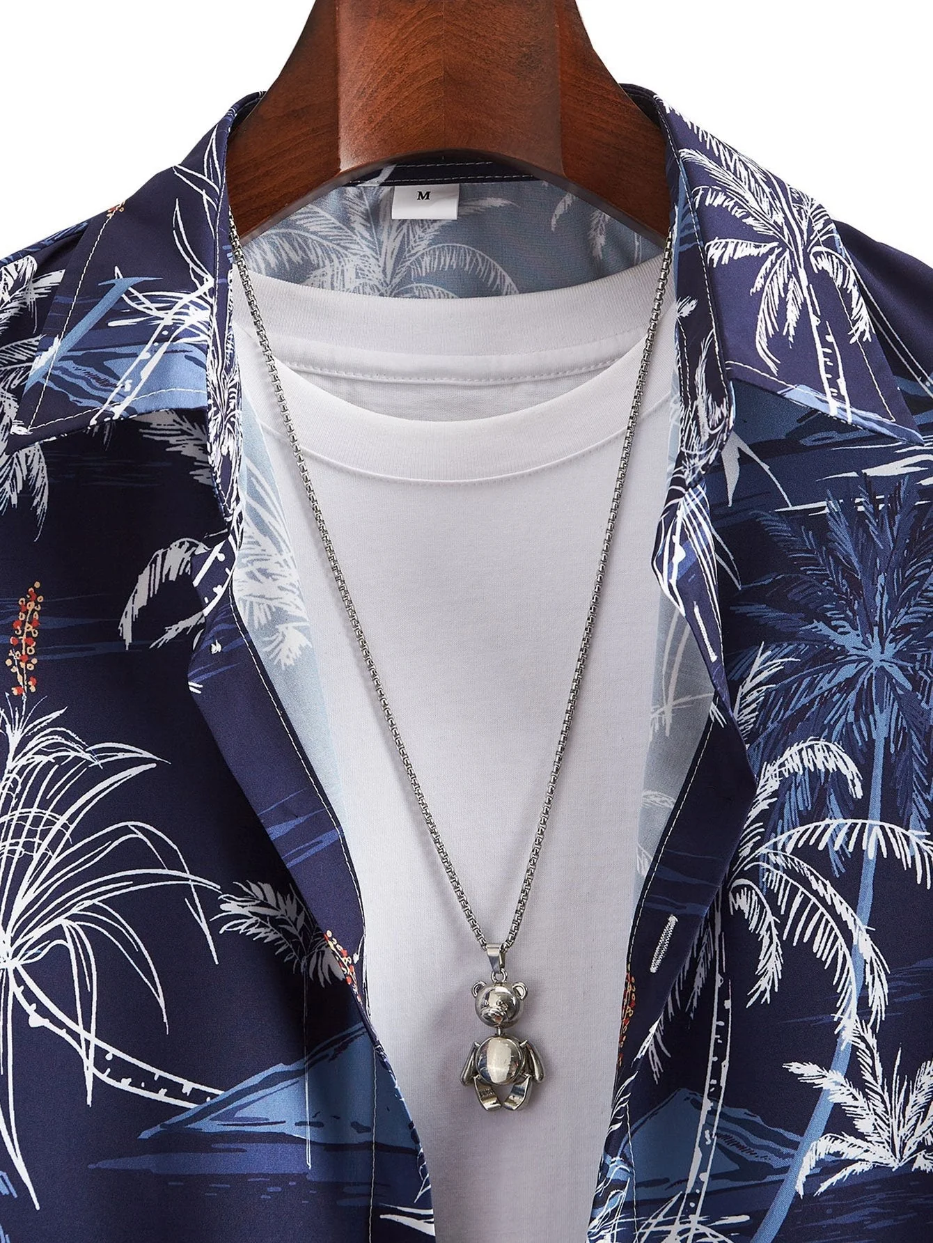 Arvo® | Palm Tree Print Button Up Shirt - Image 3