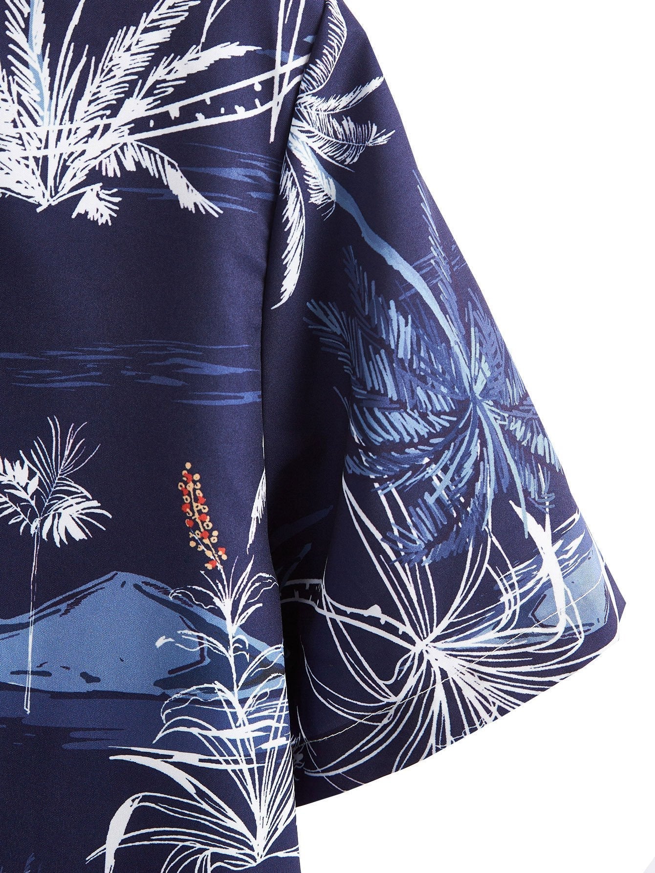 Arvo® | Palm Tree Print Button Up Shirt - Image 4