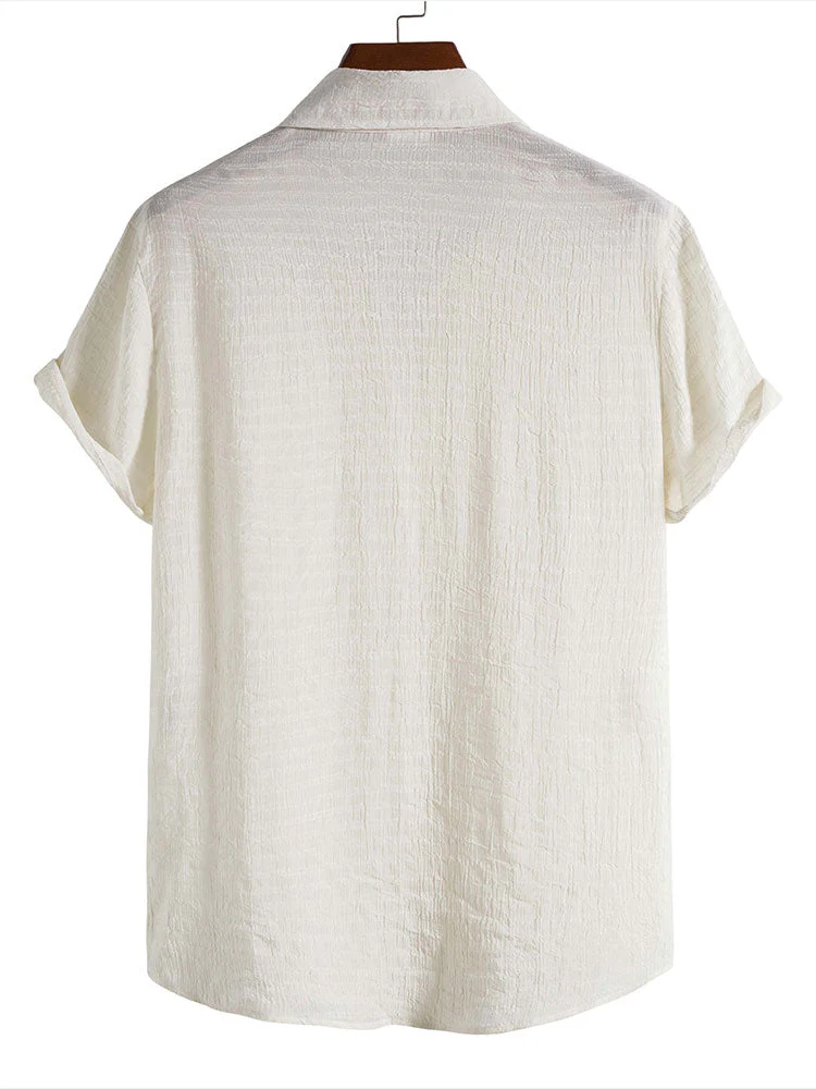 Arvy® | Textured Fabric Short Sleeve Shirt - Image 11
