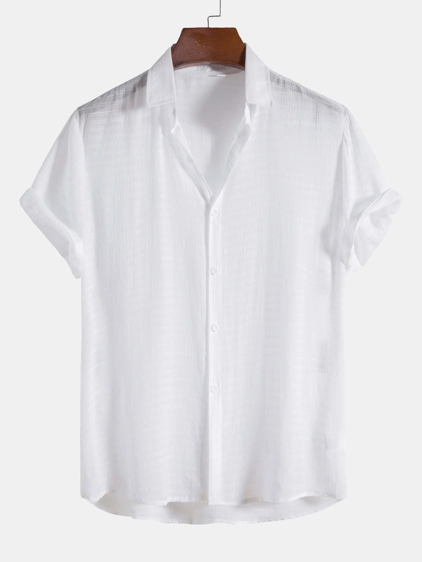 Arvy® | Textured Fabric Short Sleeve Shirt - Image 3