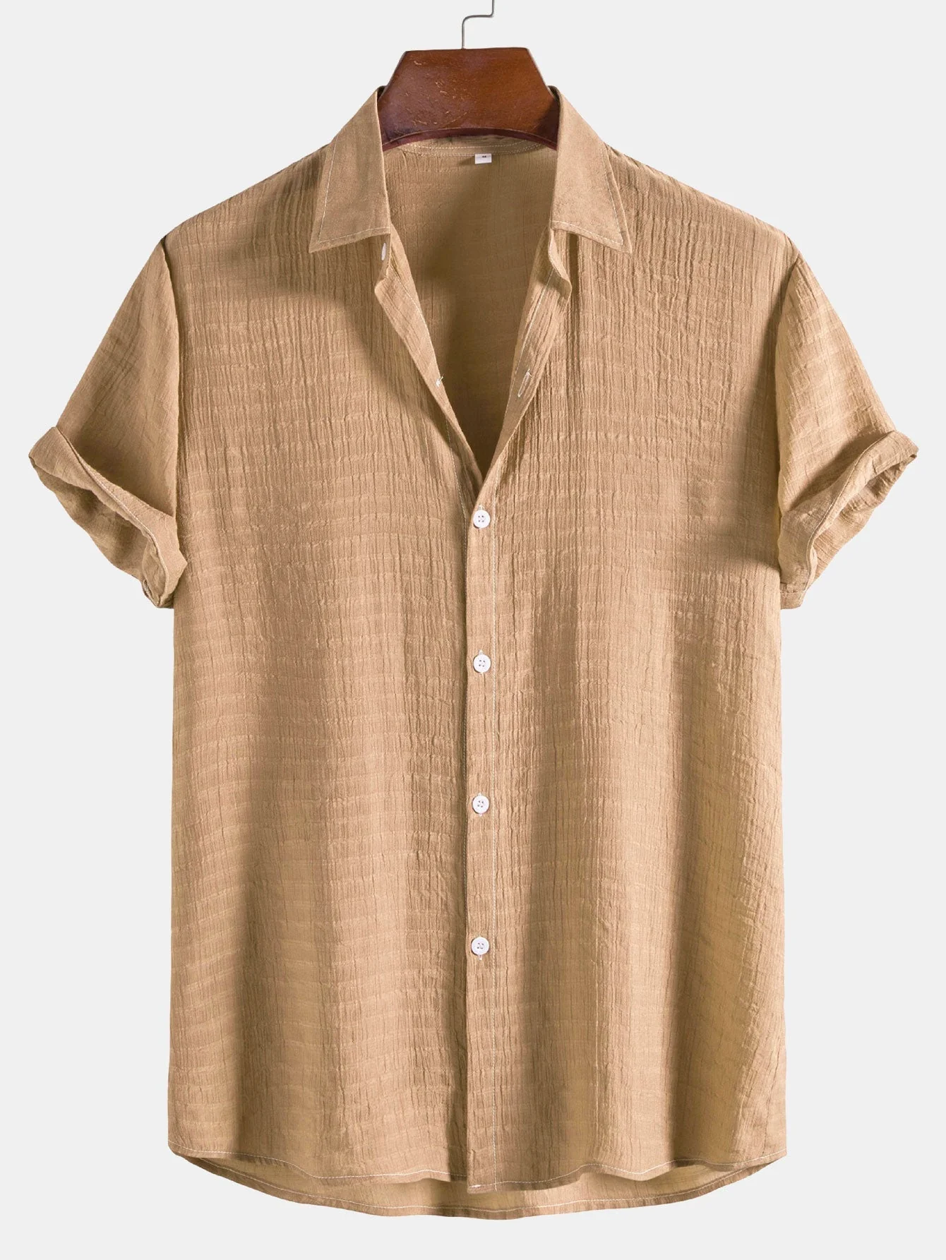 Arvy® | Textured Fabric Short Sleeve Shirt - Image 5